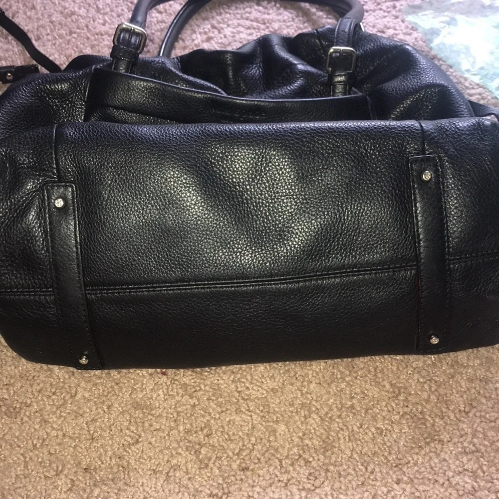 kate spade Westbury opus pebbled black leather satchel